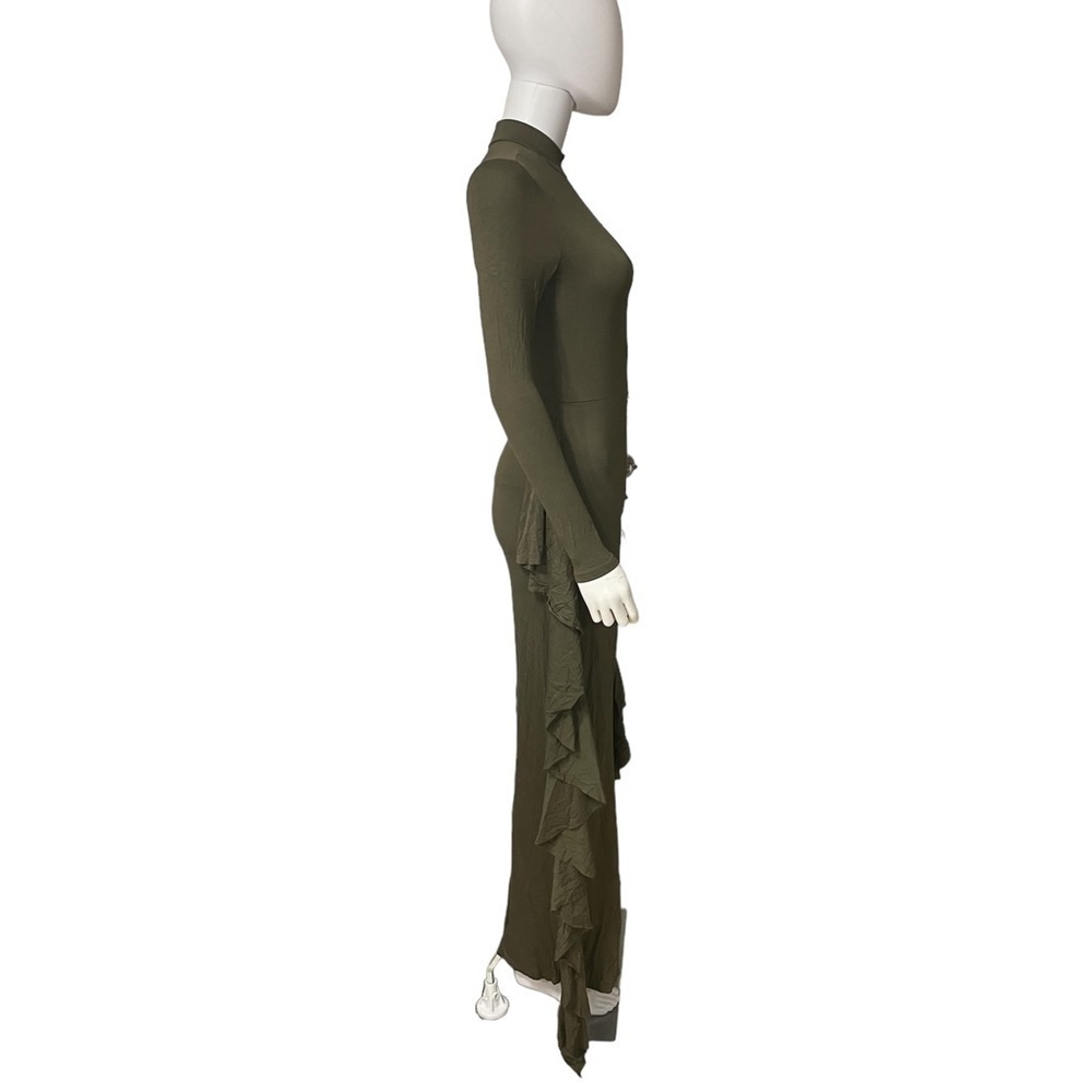 Green Side Ruffled Jumpsuit
New - Picture 6 of 7